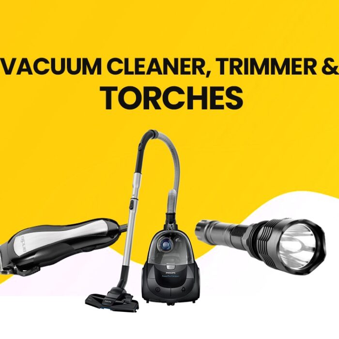 Professional Trimmer, Vacuum Cleaner & Torch Light