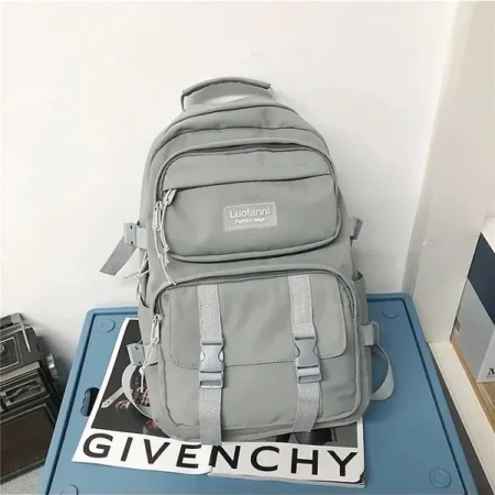 grey backpack